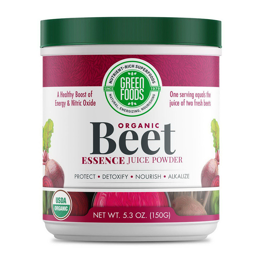 Green Foods Organic Beet Essence Juice Powder, 5.3 Oz