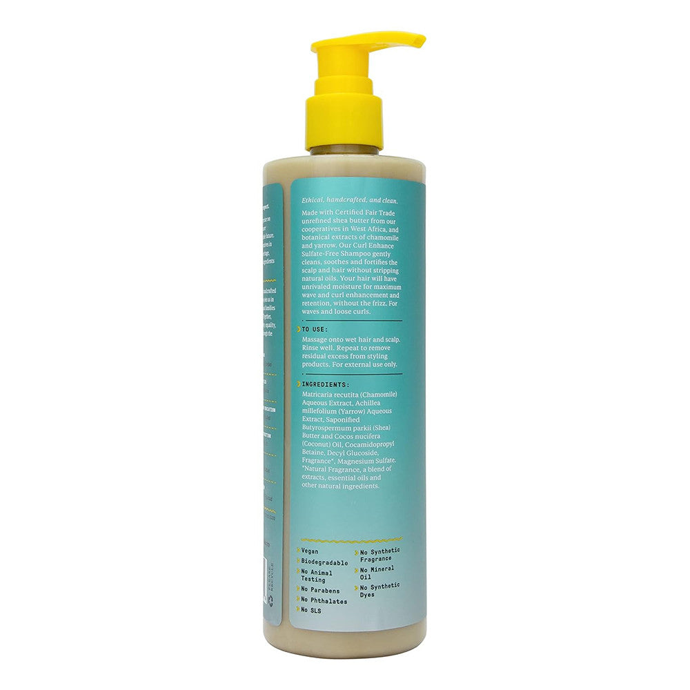 Alaffia Beautiful Curls Curl Enhancing Sulfate Free Shampoo, 12 Oz