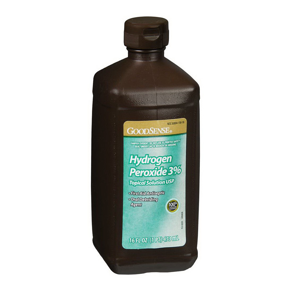 Goodsense Hydrogen Peroxide 3 Percent Topical Solution, First Aid Antiseptic, 16 Oz