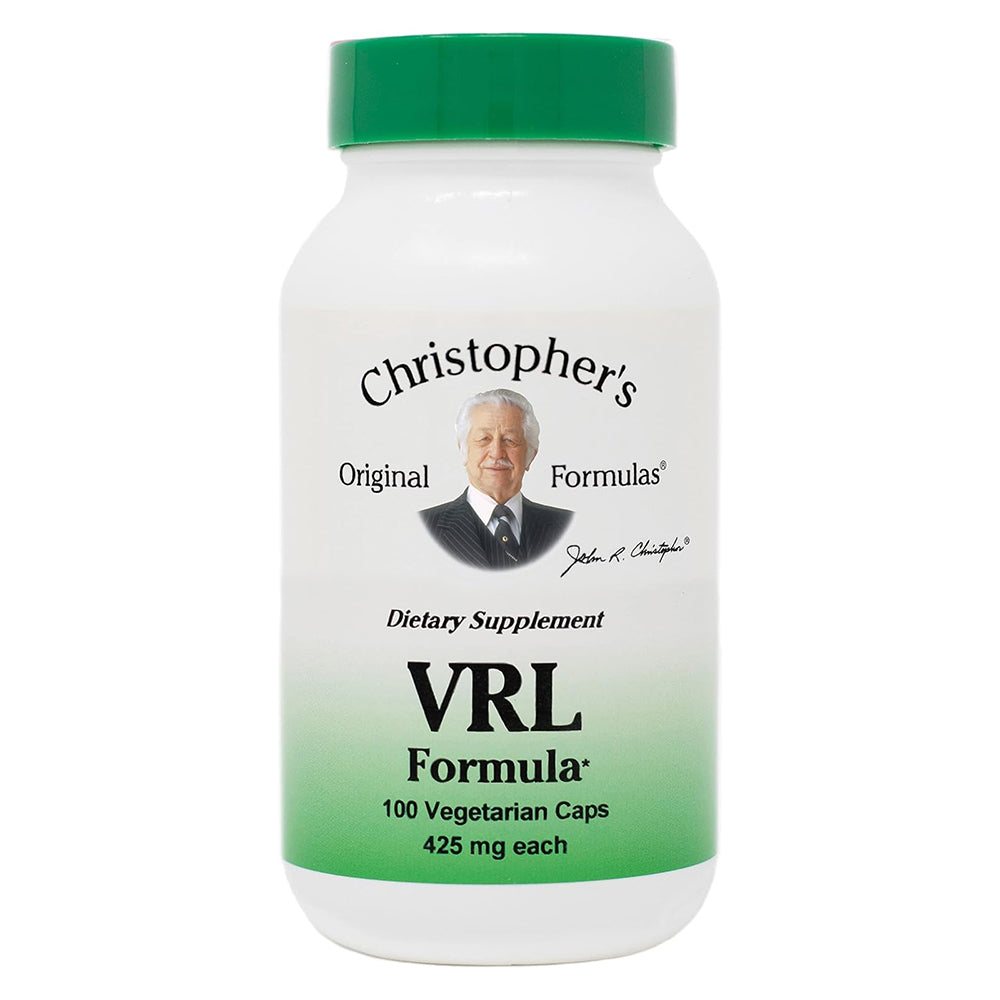 Dr Christophers VRL Original Formula 425mg Blend of Herbs Support Immune System Veg Capsules 100Ea