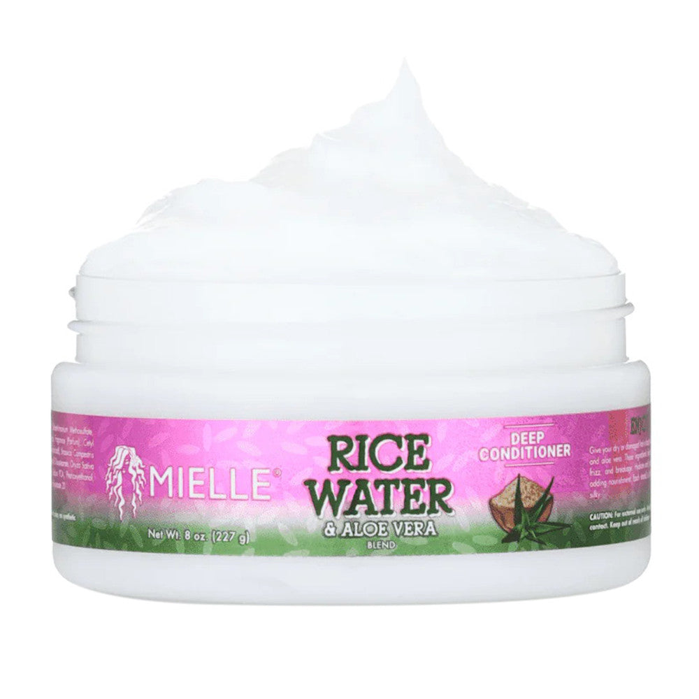 Mielle Rice Water and Aloe Vera Deep Conditioner, 8 Oz