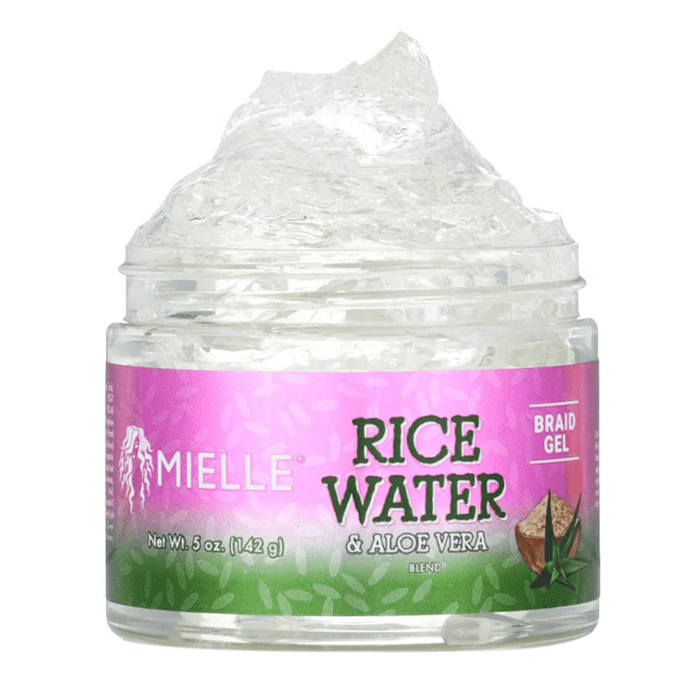 Mielle Rice Water and Aloe Vera Braid Gel, 5 Oz