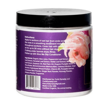 Curl Dynasty Pumpkin Mint Deep Treatment Deep Conditioning Masque, 8 Oz