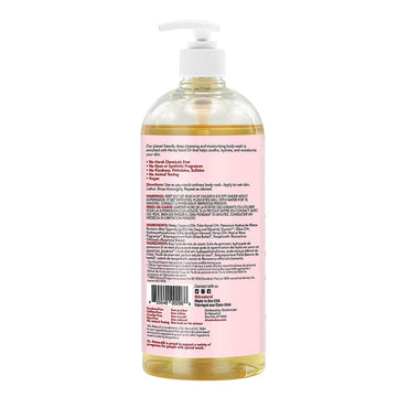 Dr Natural Pure Hemp Body Wash with Rosewater, 32 Oz