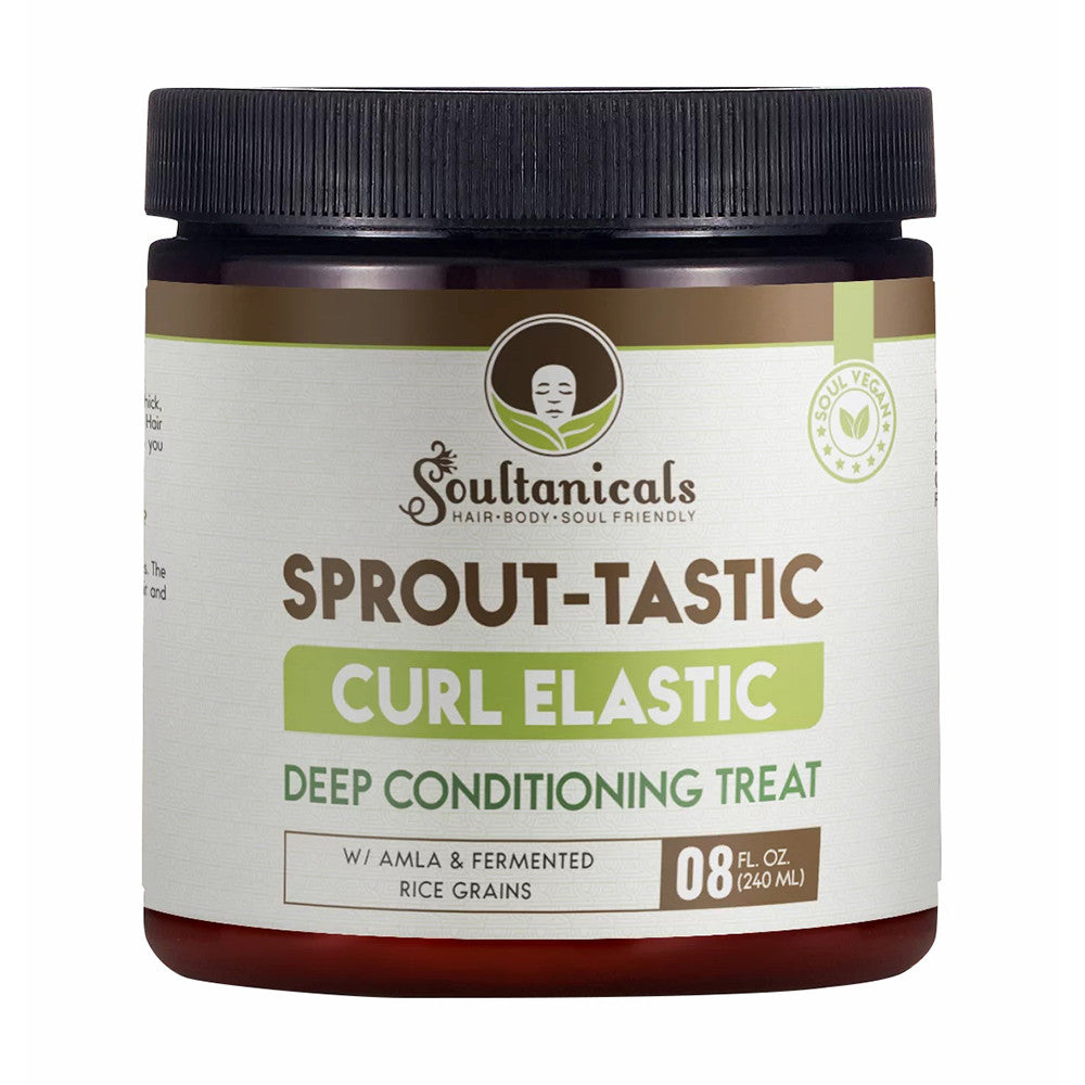Soultanicals Sprout Tastic Curl Elastic Deep Conditioning Treatment, 8 Oz