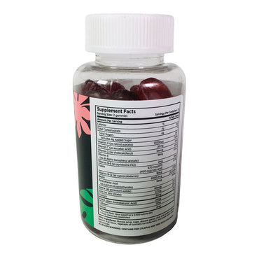 Bomba Curls Beauty Bites Supplement Gummies for Hair, Skin and Nails, 60 Ea