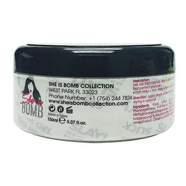 She Is Bomb Slick and Slay Hair Gel, 5.07 Oz