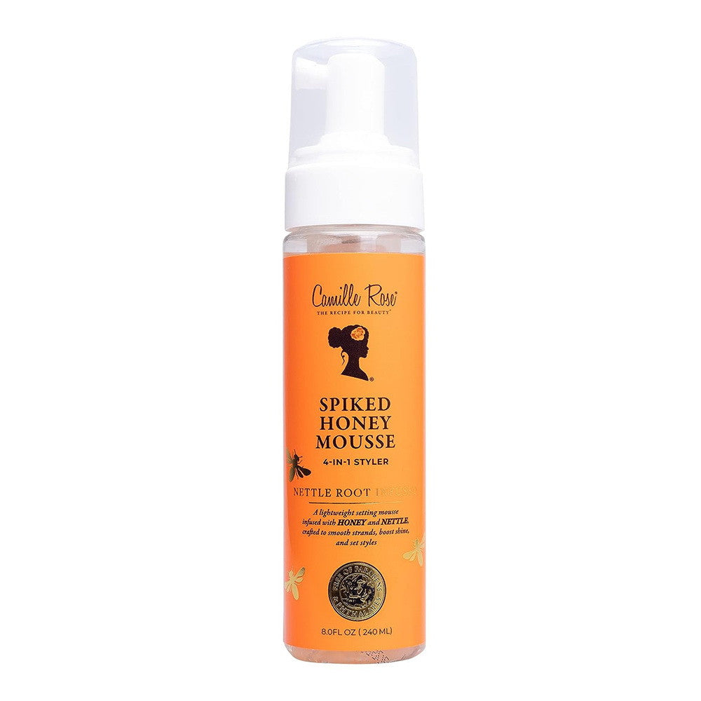 Camille Rose Spiked Honey Mousse 4-in-1 Hair Styler With Honey and Nettle Root, 8 Oz