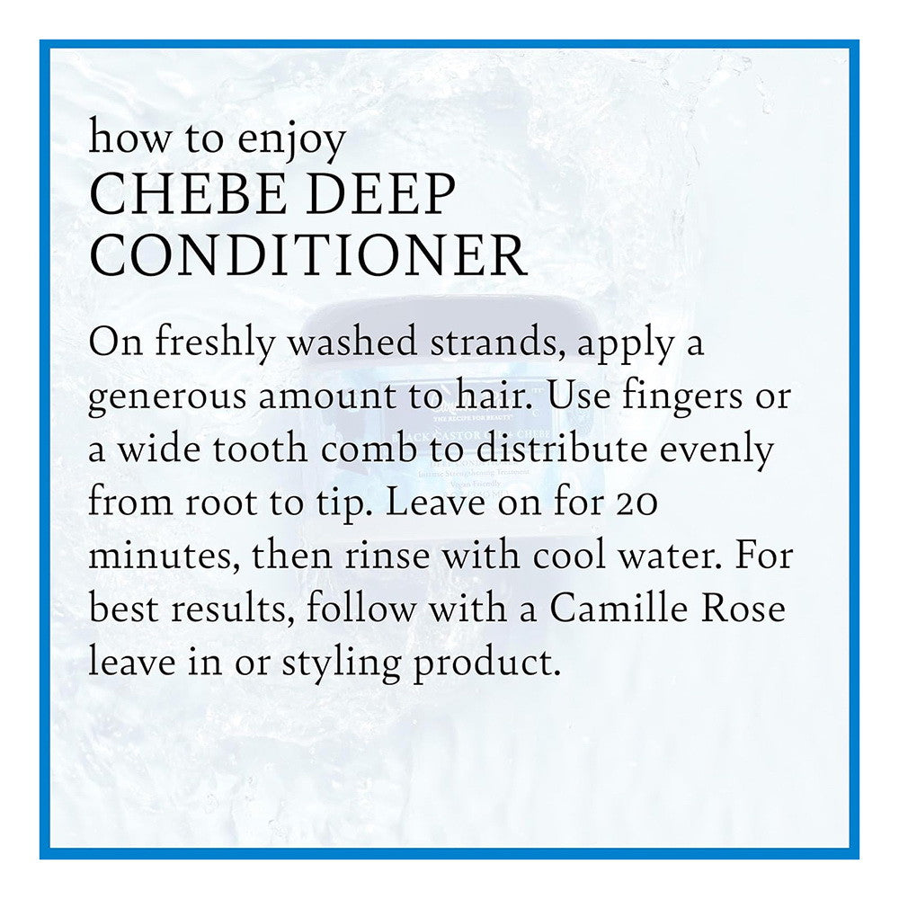 Camille Rose Black Castor Oil and Chebe Deep Conditioner, 8 Oz