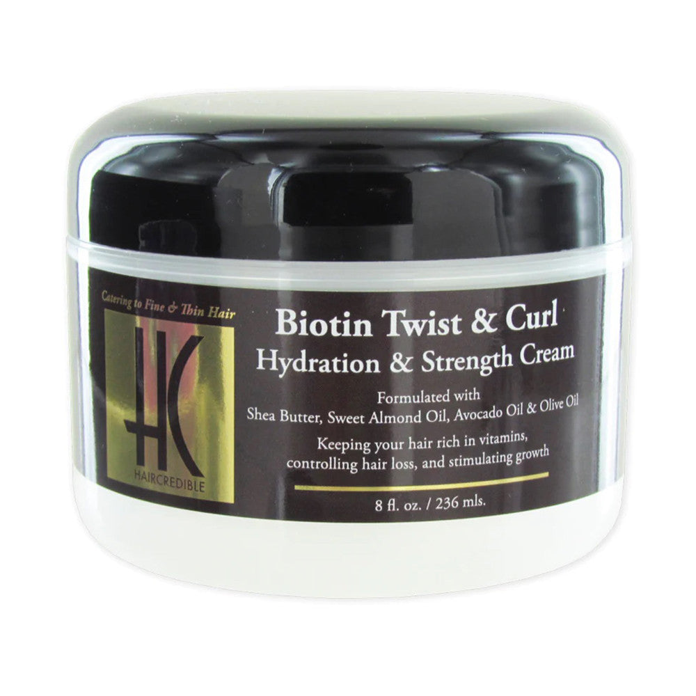Haircredible Biotin Twist and Curl Hydration Cream, 8 Oz
