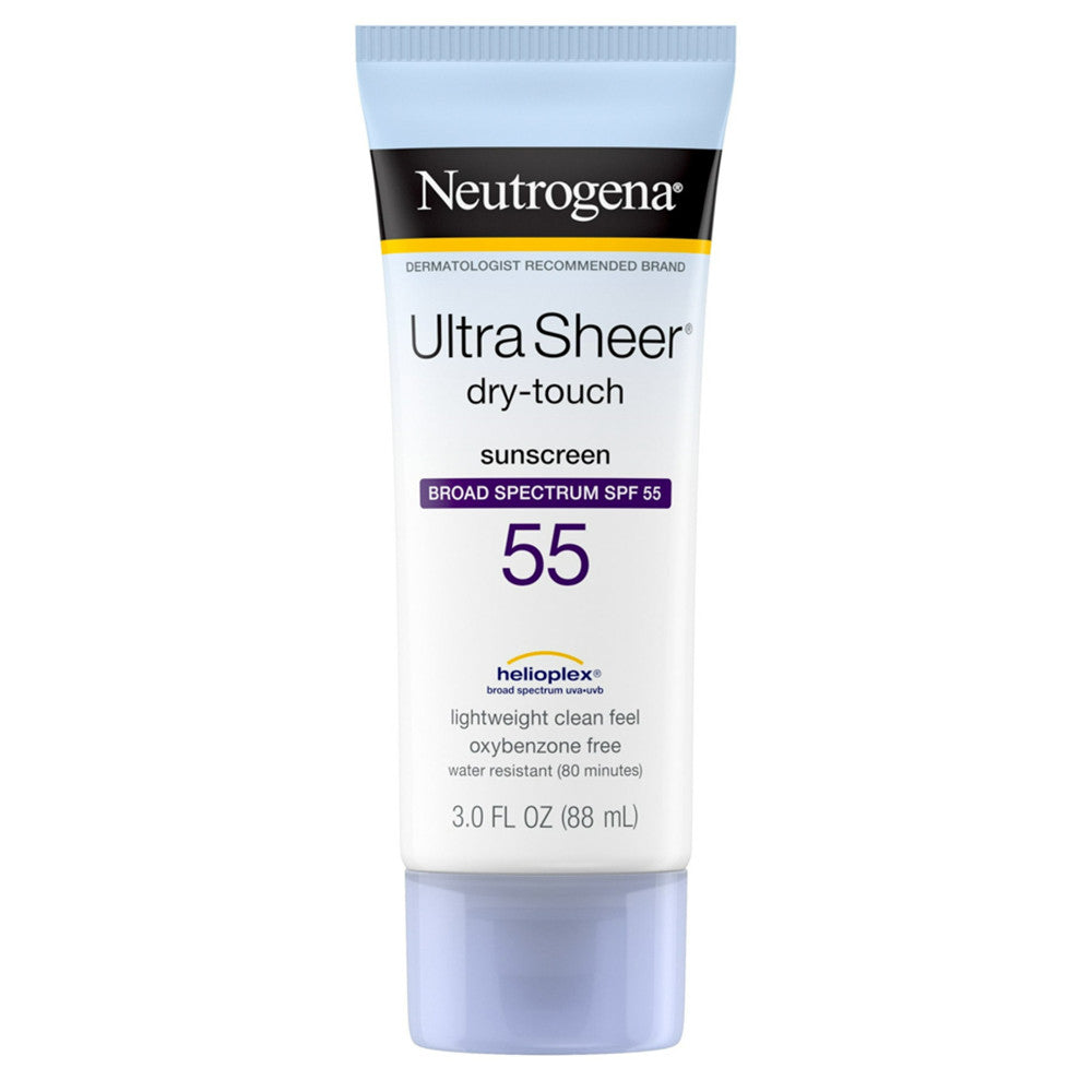 Neutrogena Ultra Sheer Dry-Touch Sunblock, Spf 55 - 3 Oz