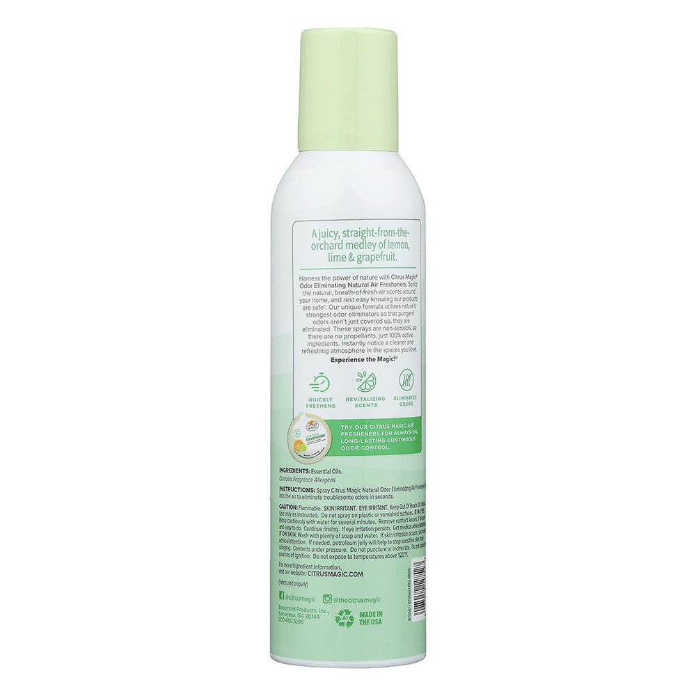 Citrus Magic Air Freshener Spray Tropical Citrus Blend Scent Can, 7 Oz