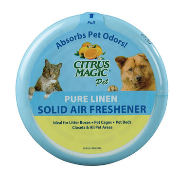 Citrus Magic Absorbs Pet Odor Pure Linen Solid Air Freshener, 20 Oz