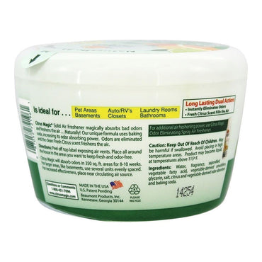Citrus Magic Odor Absorbing Solid Air Freshener, Fresh Citrus, 20 Oz
