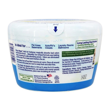 Citrus Magic Naturally Absorbs Odor Pure Linen Solid Air Freshener, 20 Oz
