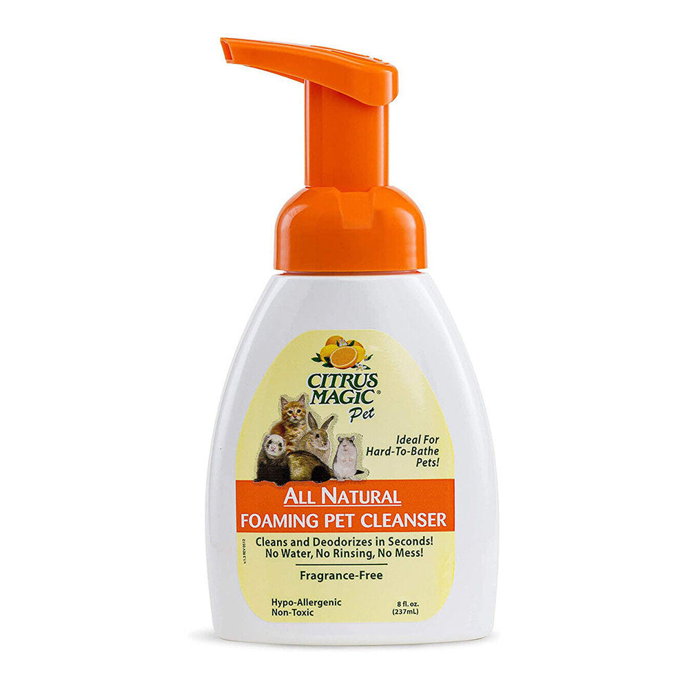 Citrus Magic Pet Fragrance Free Foaming Pet Cleanser, 8 Oz