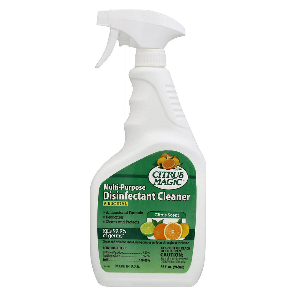 Citrus Magic Multi Purpose Disinfectant Cleanser Liquid, Citrus Scent, 32 Oz