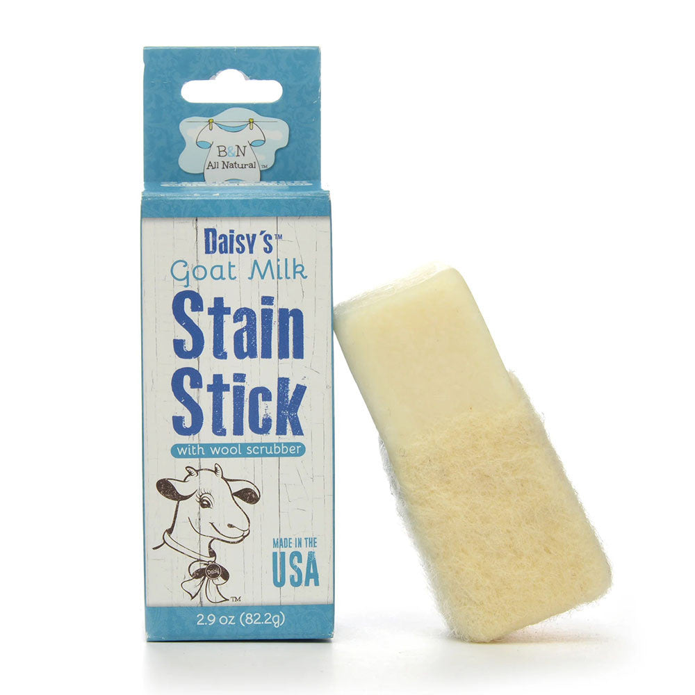 B&N All Natural Daisys Goat Milk Stain Remover Stick with Wool Scruber, 2.9 Oz