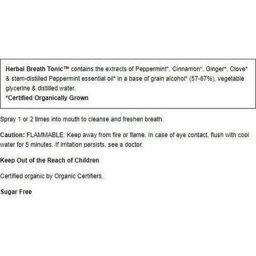 Herb Pharm Breath Tonic Aromatic Herbal Breath Freshener 0.47 Oz