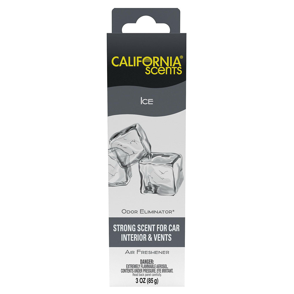 California Scents Fogger Air Freshener Ice Scent Strong for Car Vent Odor Eliminator 3Oz (85g)