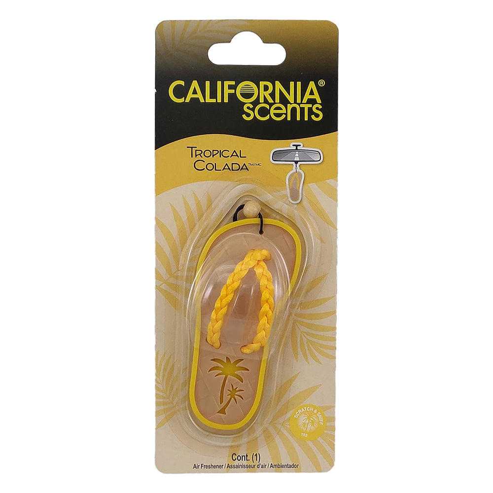 California Scents Tropical Colada Sandal Hanging Car Air Freshener 1 Ea