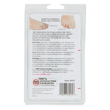 Pedifix Toe Straightener Double One Size Fits Most, Hammer Toe Regulator,1 Ea