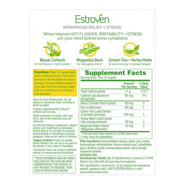Estroven Maximum Strength Plus Energy Caplets For Menopause Relief, 28 Ea
