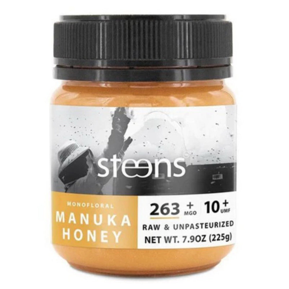Steens UMF 10 Plus Raw and Unpasteurised Monofloral Manuka Honey 7.9Oz (225g)