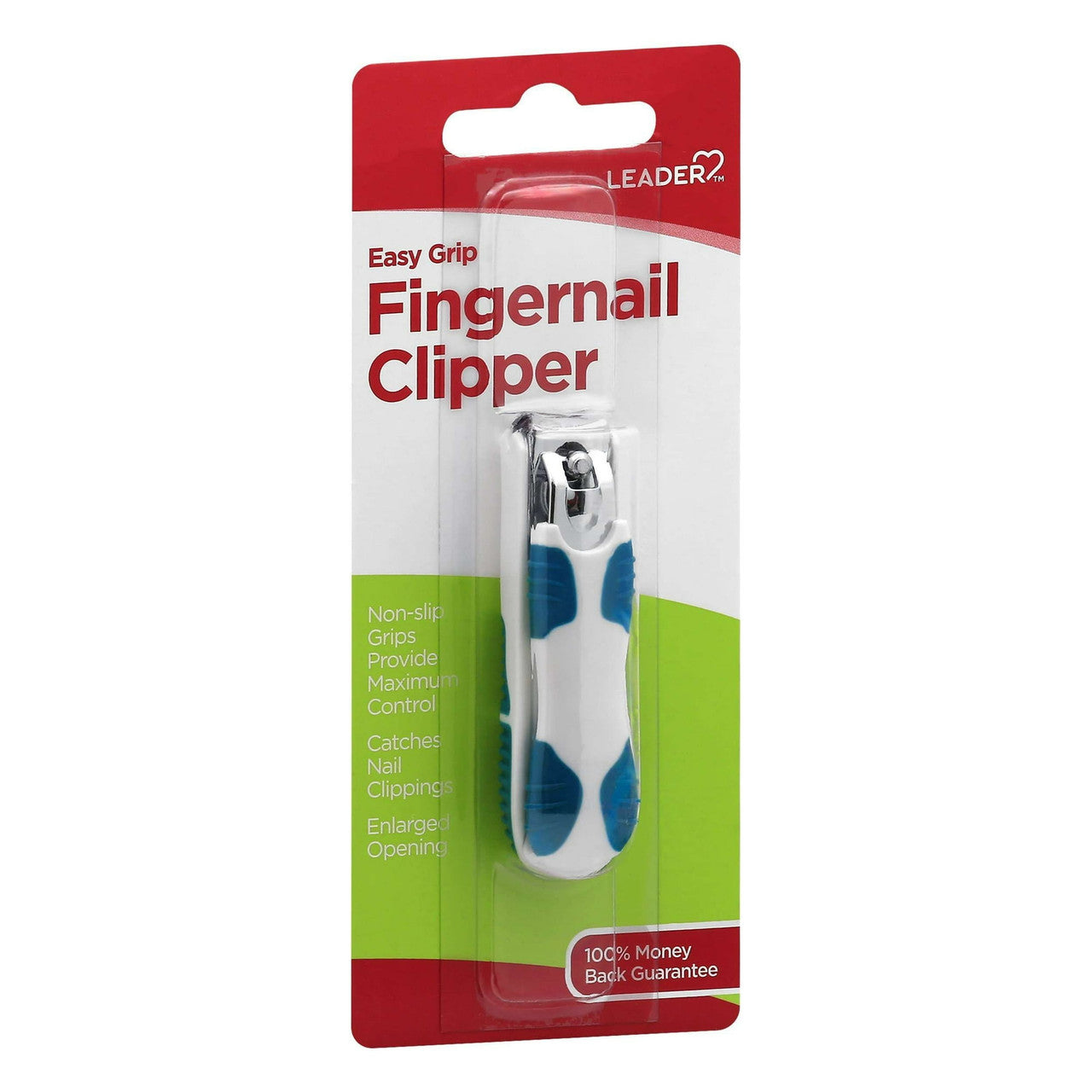 Leader Easy Grip Finger Nail Clipper, 1 Ea