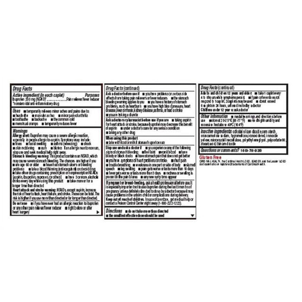 Leader Ibuprofen 200 Mg Pain Reliever And Fever Reducer Caplets, 100 Ea
