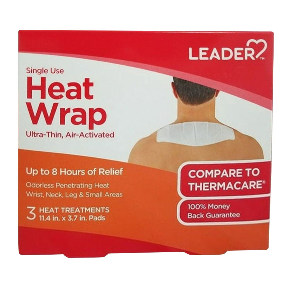 Leader Heat Wrap, Ultra Thin, Air Activated, Single Use, 3 Ea