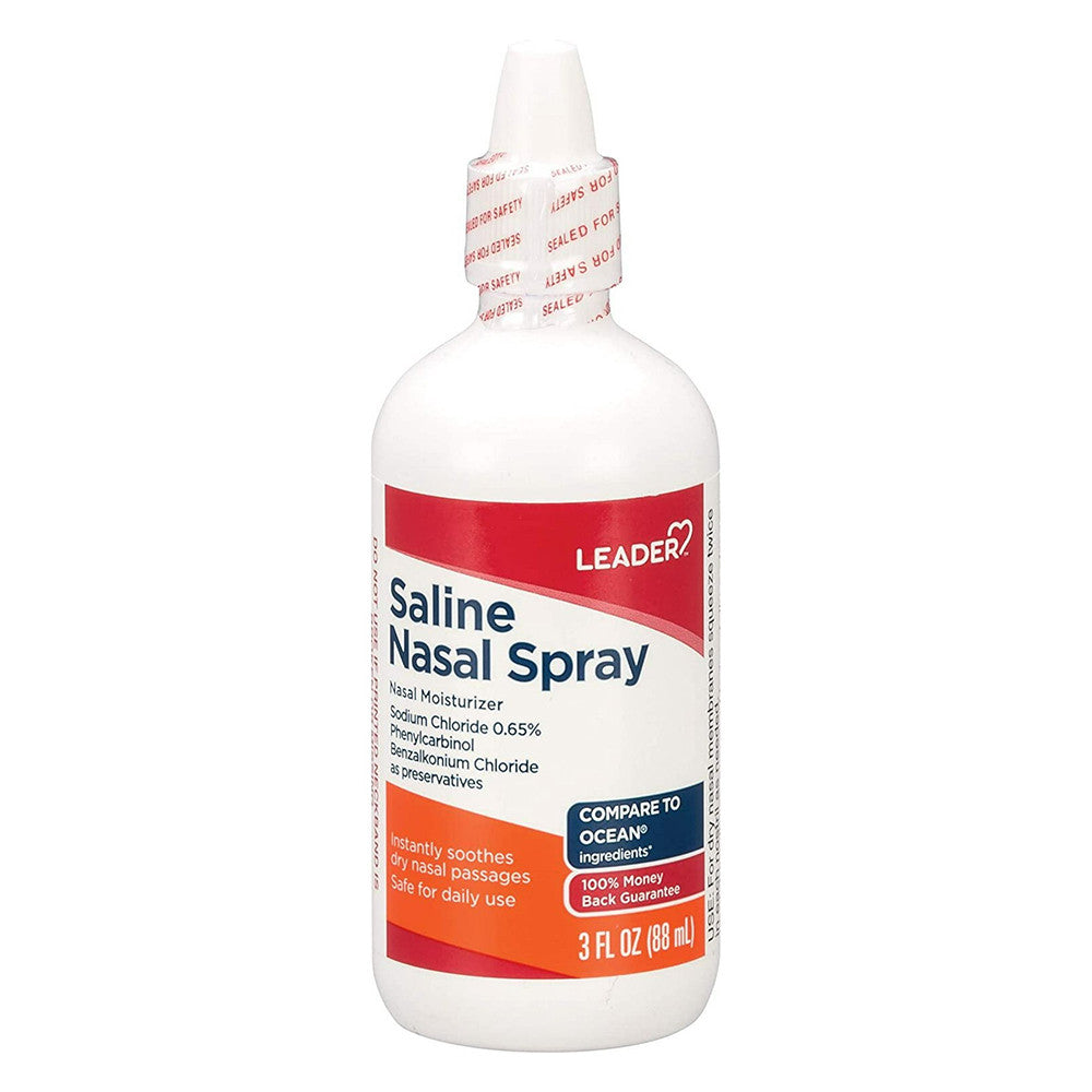 Leader Saline Nasal Spray, 3 Oz
