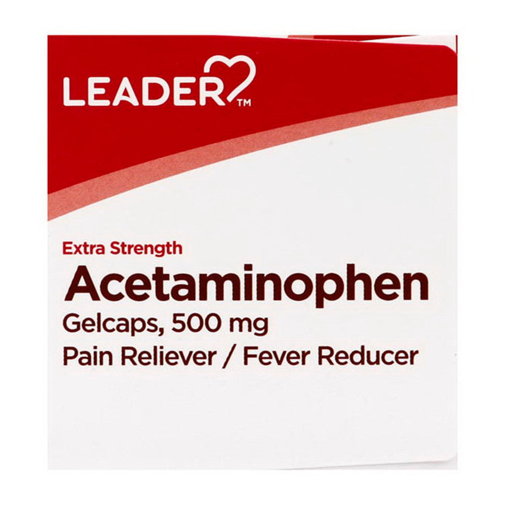 Leader Acetaminophen, Extra Strength 500 Mg, 50 Gelcaps