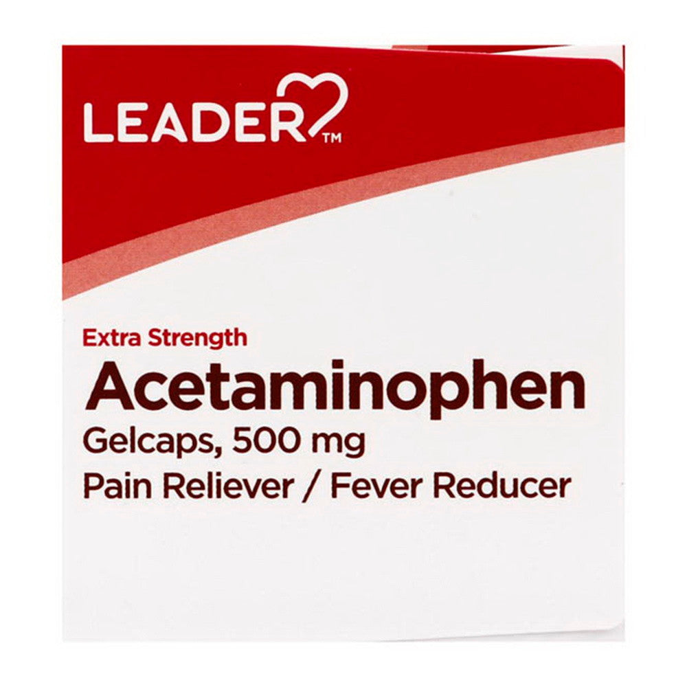 Leader Acetaminophen, Extra Strength 500 Mg, 100 Gelcaps