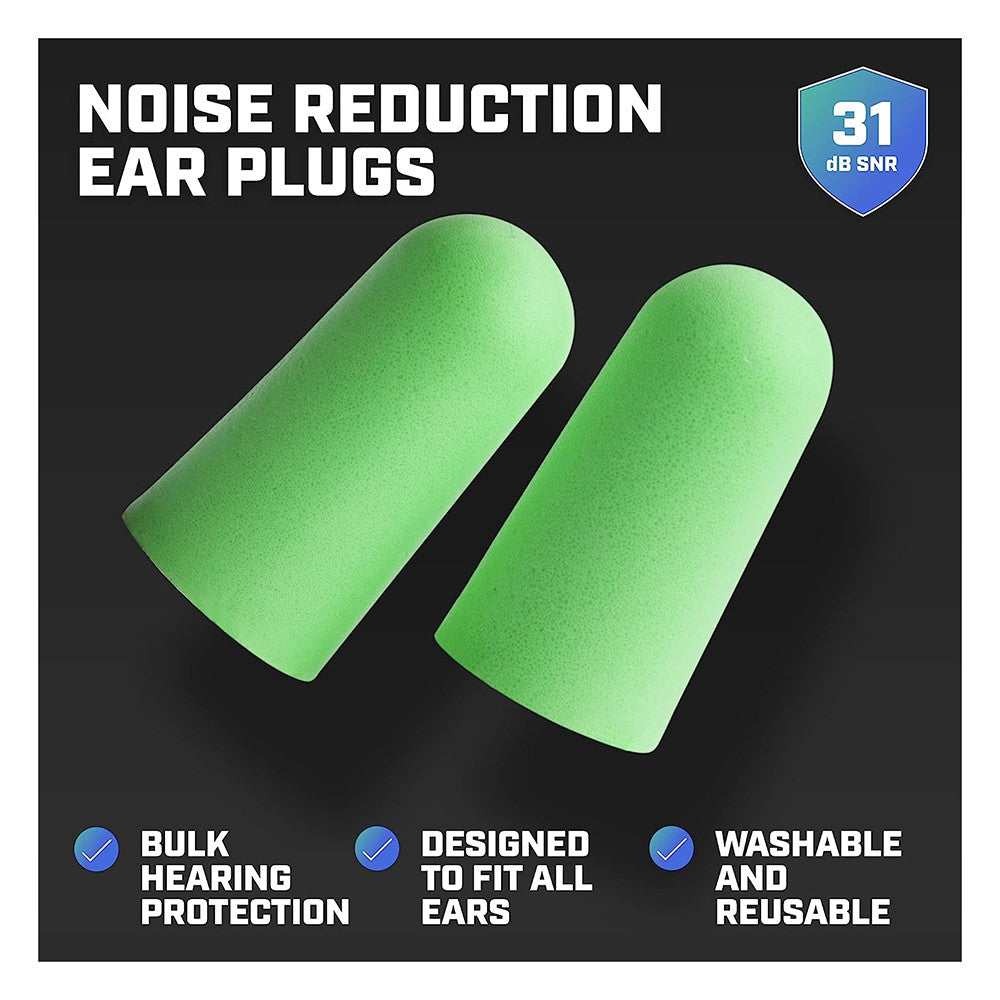 Leader Soft Foam Earplugs, 10 Pairs