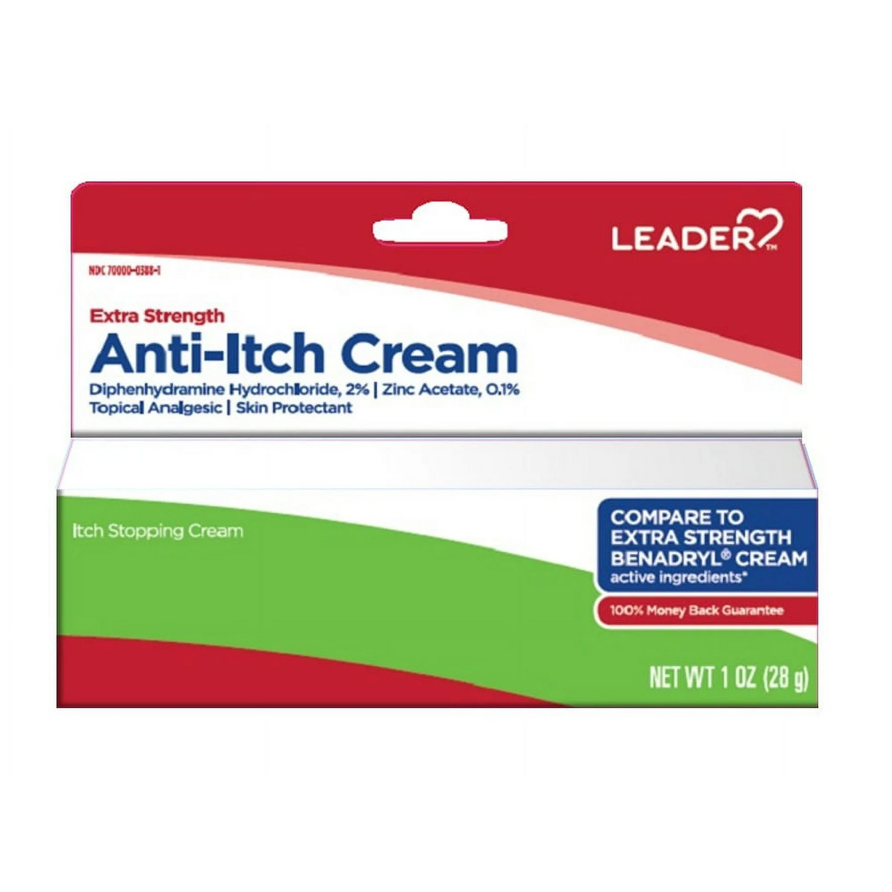 Leader Extra Strength Anti-Itch Cream, 1 Oz