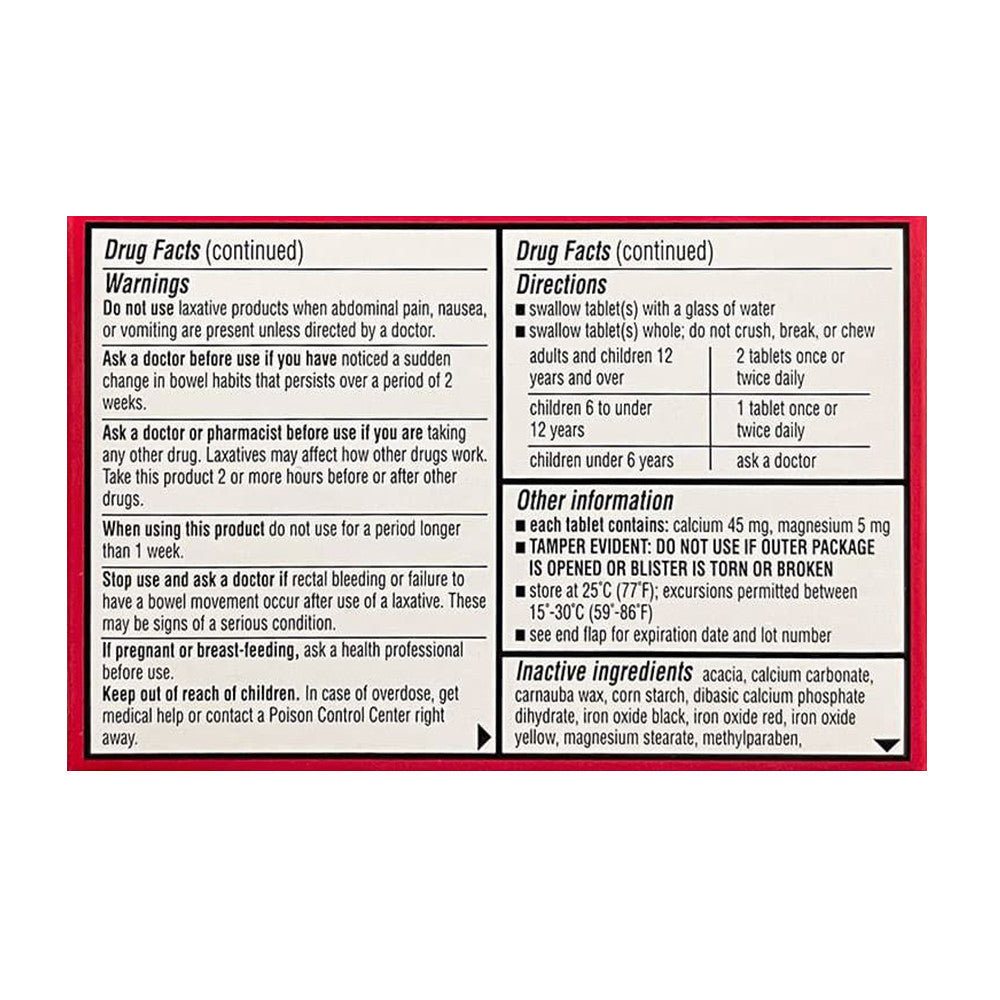 LEADER Laxative Sennosides USP Regular Strength Tablets, 30 Ea