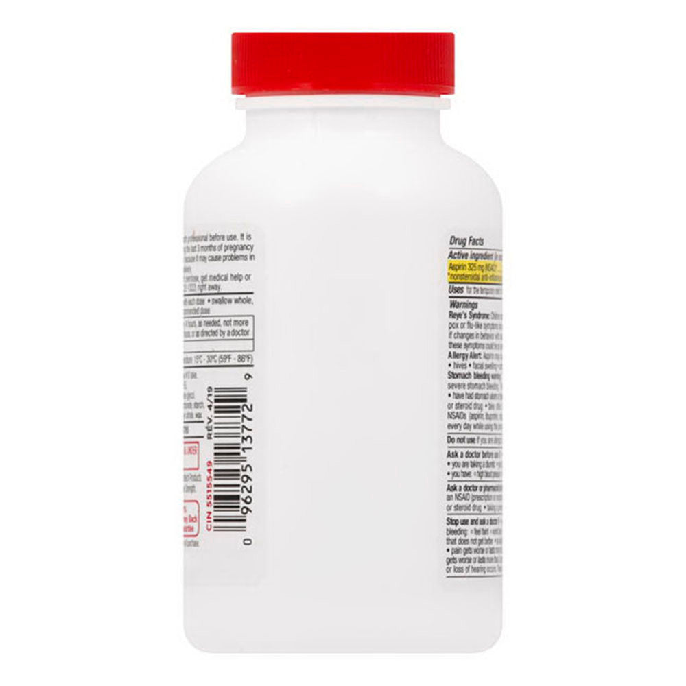 Leader Regular Strength Aspirin, Enteric Coated Tablets, 300 Ea