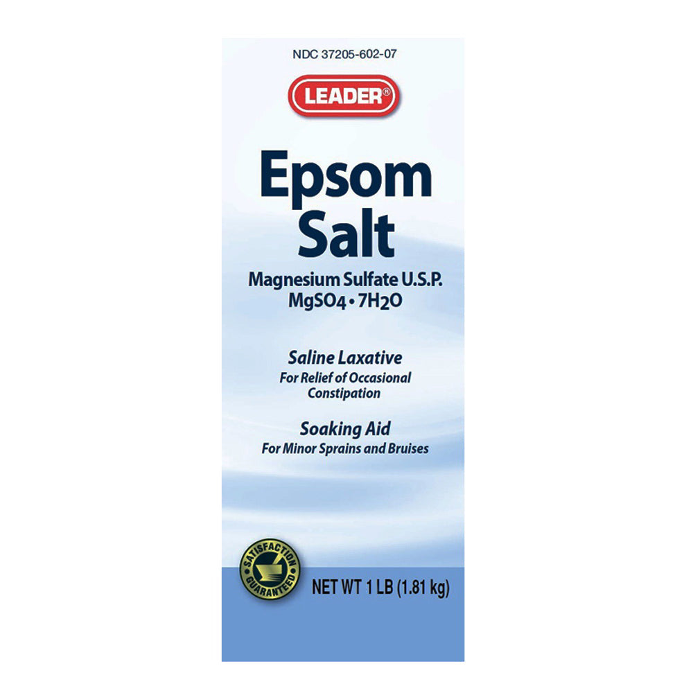 Leader Epsom Salt Magnesium Sulfate Usp, 1 lb