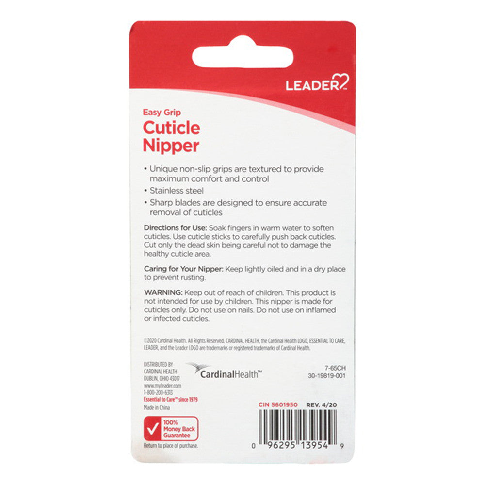 Leader Easy Grip Cuticle Nipper, 1 Ea