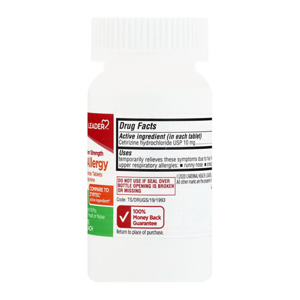 Leader All Day Allergy, 10 Mg Original Prescription Strength, Tablets, 365 Ea