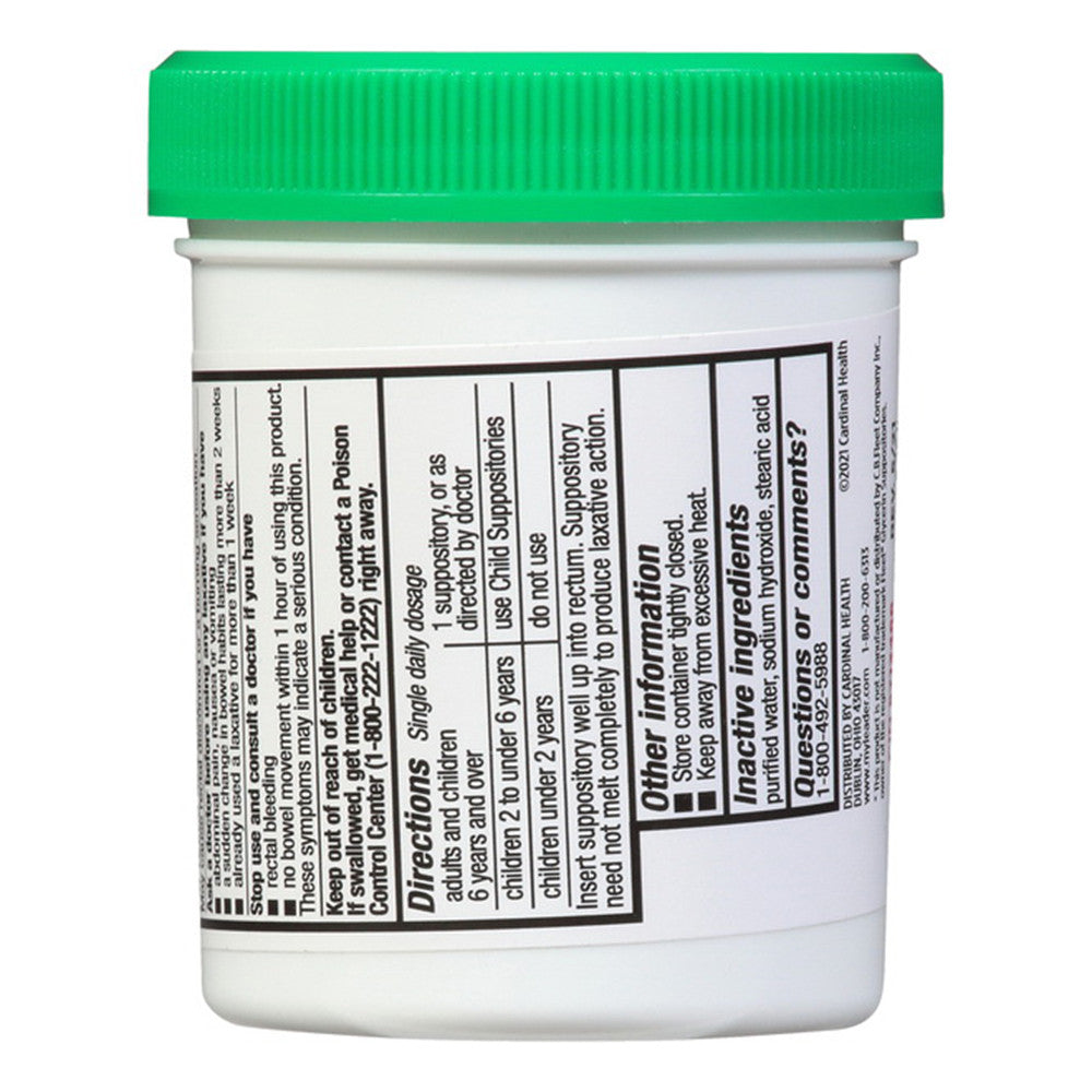 Leader Adult Glycerin Suppositories, 25 Ea