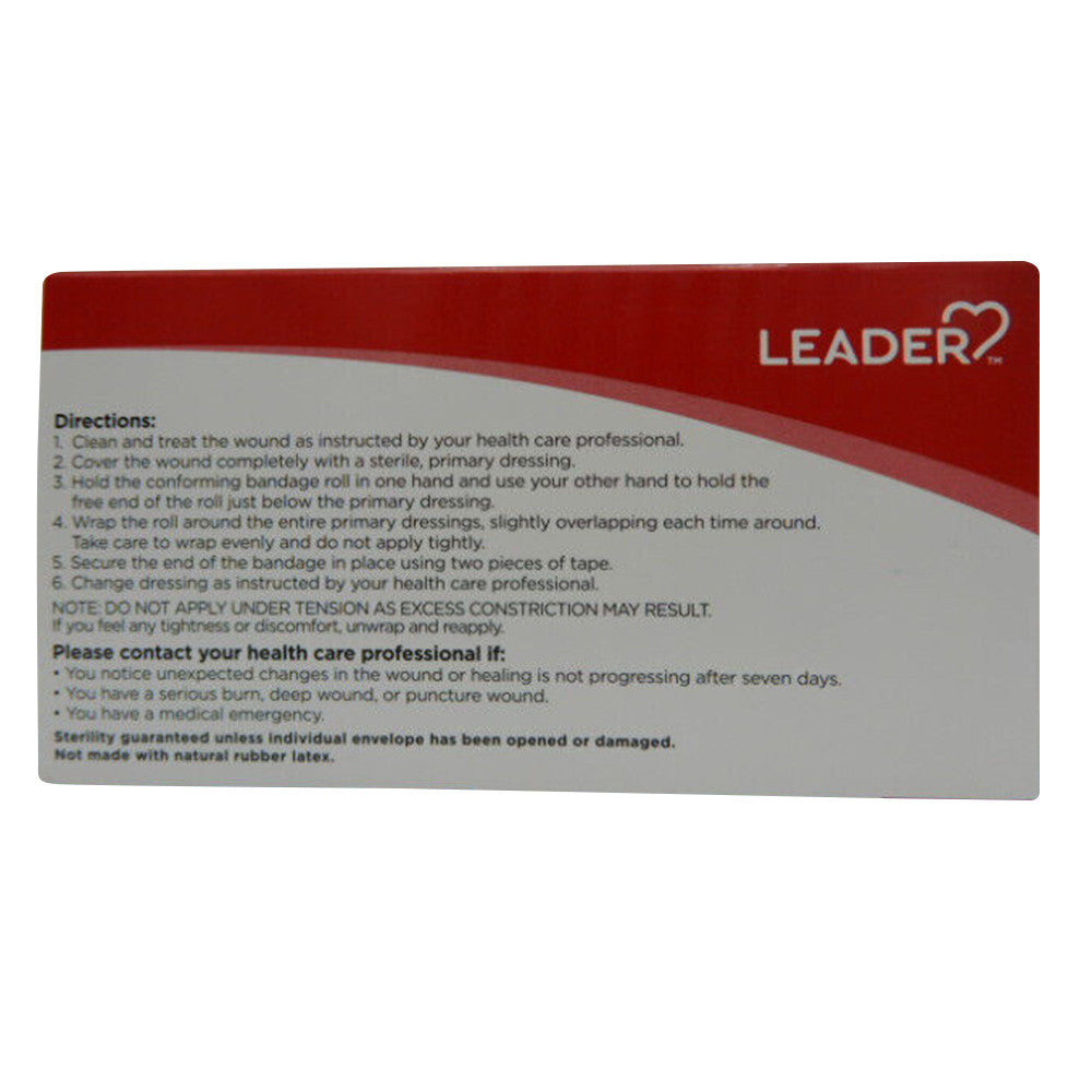 Leader Sterile Single Use Gauze Bandage Roll, 1 Ea