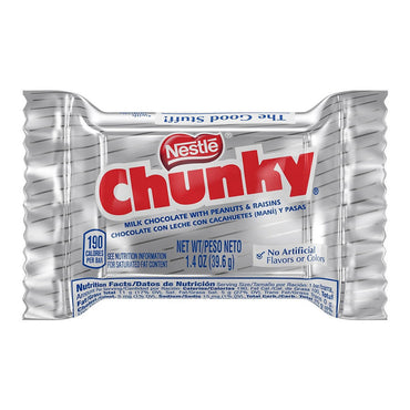 Nestle Chunky Chocolate Candy, 1.4 Oz, 24 Ea