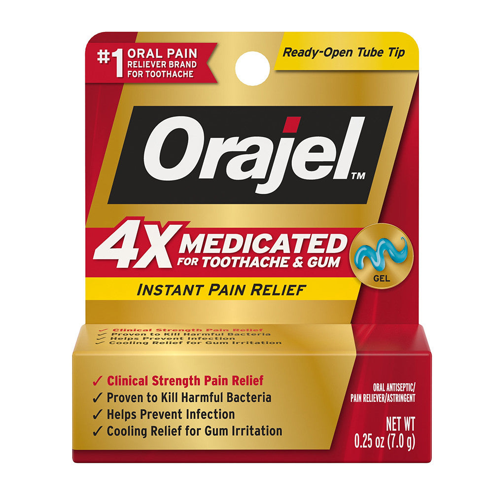 orajel 4x medicated For Toothache And Gum Gel, 7 Grms