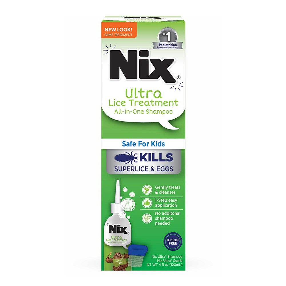 Nix Ultra All In One Lice Treatment Shampoo, 4 Oz