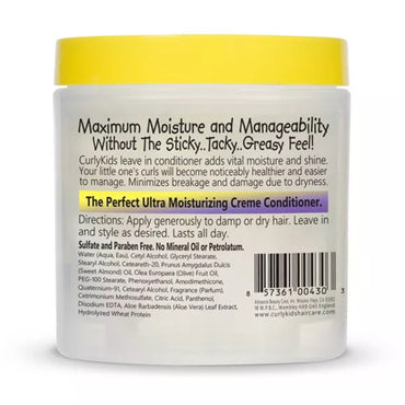 Curly Kids Mixed Hair Care Moisturizing Leave in Conditioner, 6 Oz