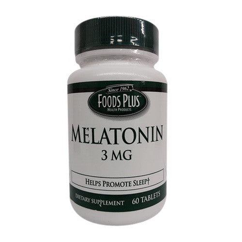 Foods Plus Melatonin 3mg Sleep Aid Tablets, 60 Ea