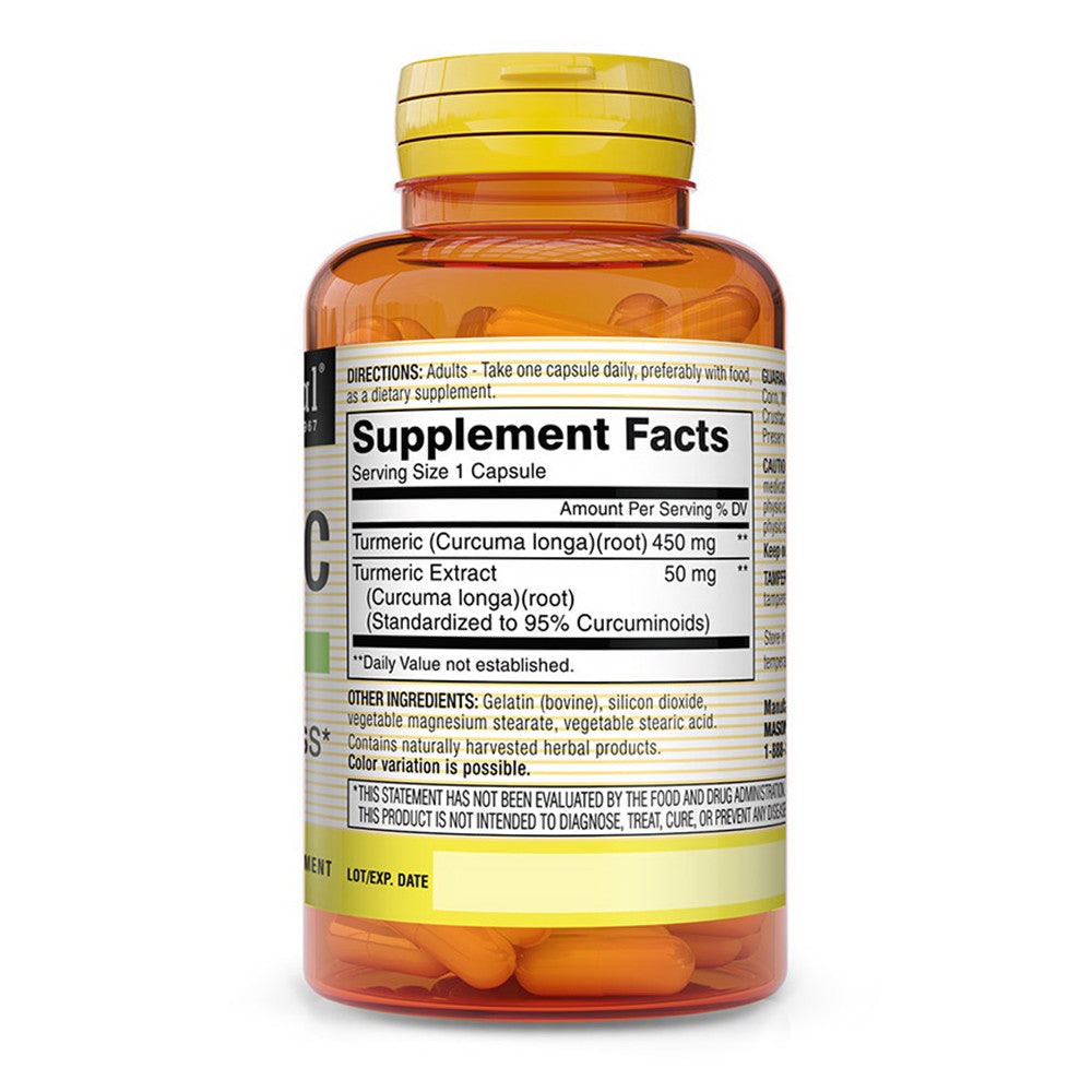 Mason Natural Turmeric Capsules for General Wellness, 60 Ea