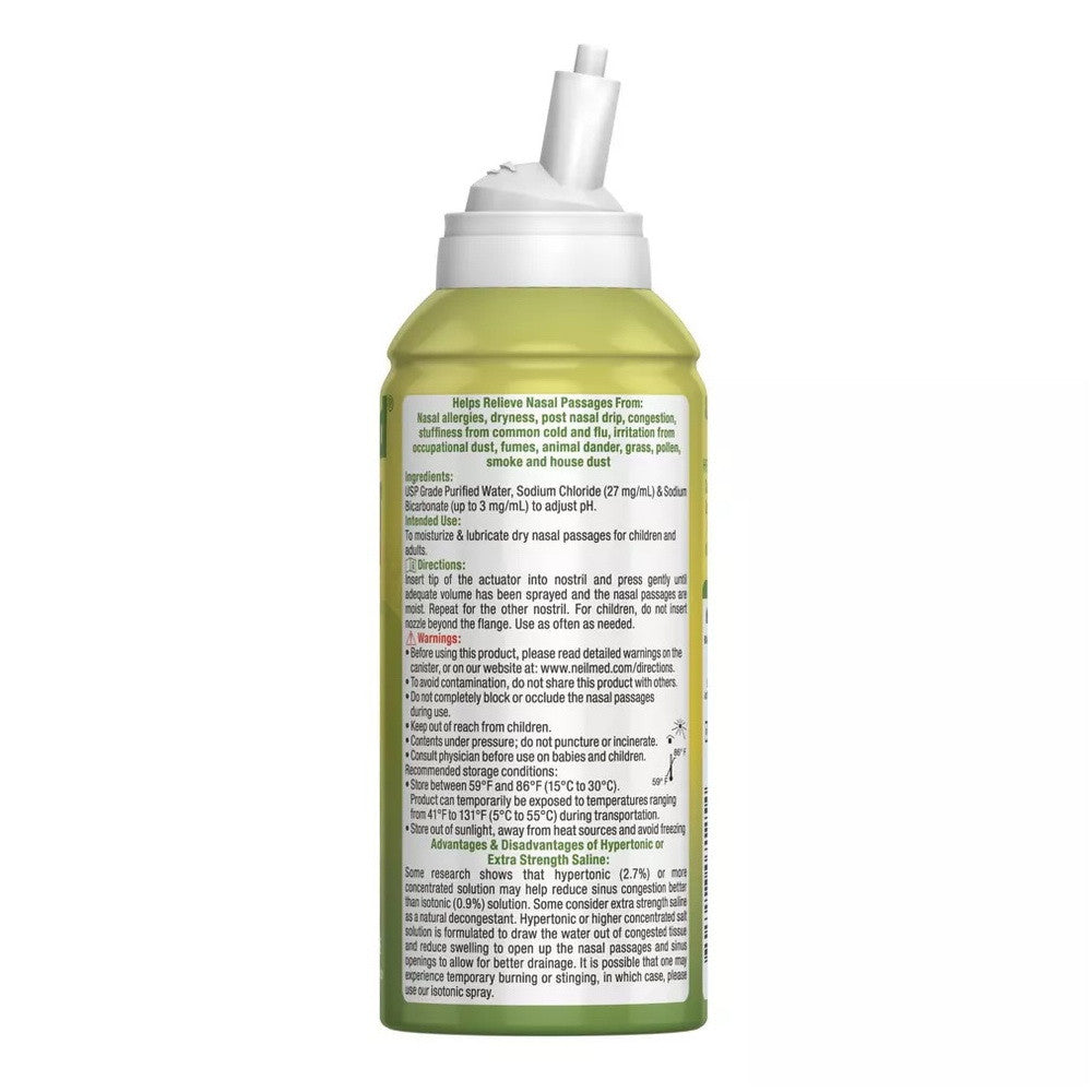 Neilmed Nasamist Extra Strength Hypertonic Nasal Saline Spray - 4.25 Oz(125 Ml)